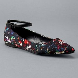 GAP colorful print point toe ballet flats